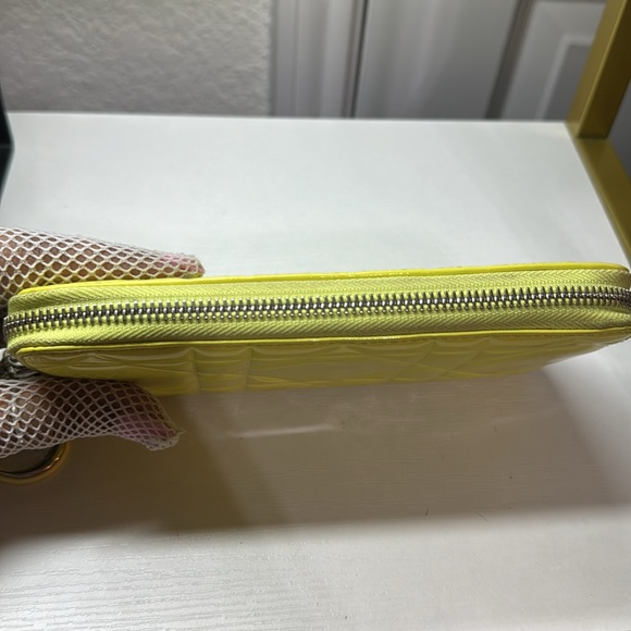 Authentic Cristian Dior Yellow Wallet - Picture 9 of 17